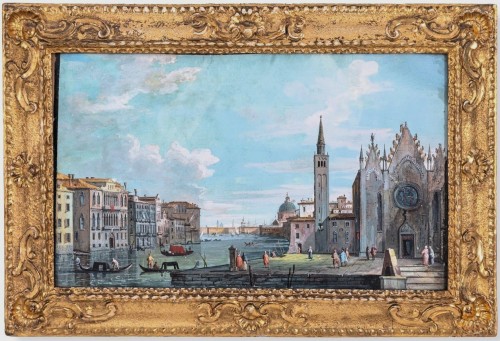 Antiquités - Paire de vues vénitiennes - Giacomo Guardi (1764-1835)